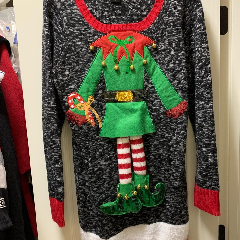 United States Sweaters Christmas Sweater Dress